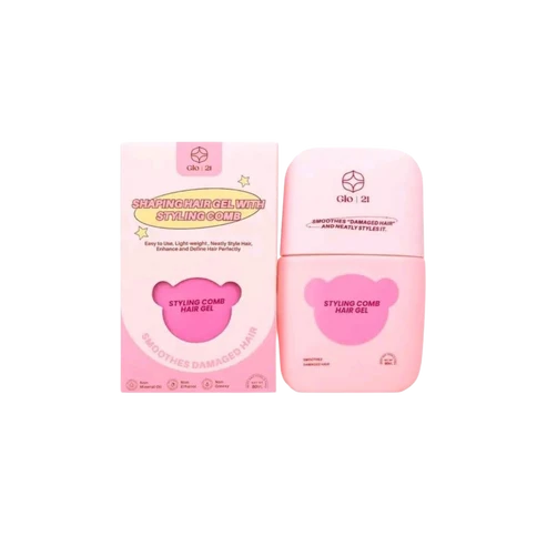 GLO21 SHAPING HAIR GEL WITH STYLING COMB 80ML