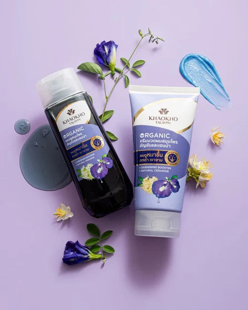 KHAOKHO TALAYPU Anti-Gray Hair Bundle (180ml+160ml)