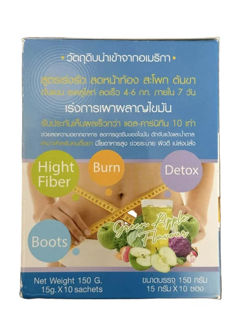 Detoxi Slim Green Apple Flavour Juice 10's