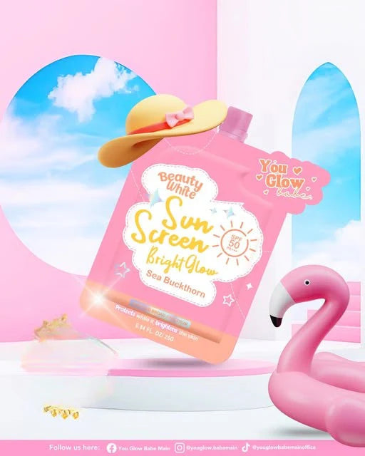 You Glow Babe Beauty White Sunscreen Bright Glow SPF 50 PA+++ 25g