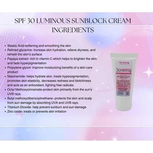 Ms Tsung Sunblock Cream SPF30 30g