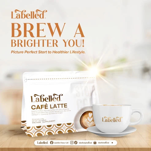 Labelled Café Latte Coffee 10 sachets