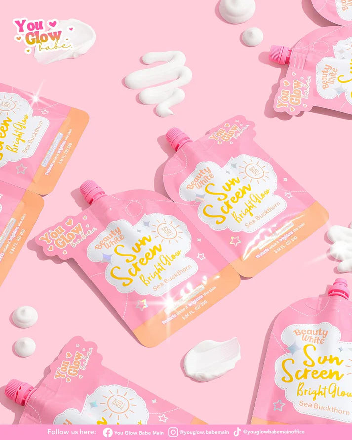 You Glow Babe Beauty White Sunscreen Bright Glow SPF 50 PA+++ 25g