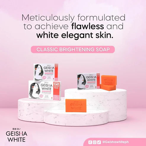 Geisha White Classic Kojic Bar 65g x 3bars