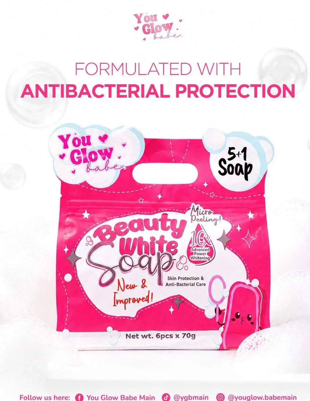 You Glow Babe Beauty White Soap 5+1 soap