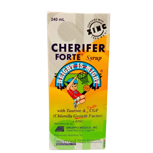 Cherifer Forte Syrup with Taurine & DOUBLE CGF + Zinc 240ml