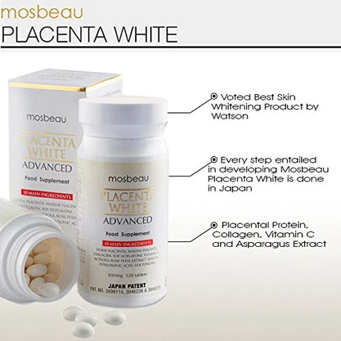 Mosbeau Placenta White Advanced Supplement 60 tablets