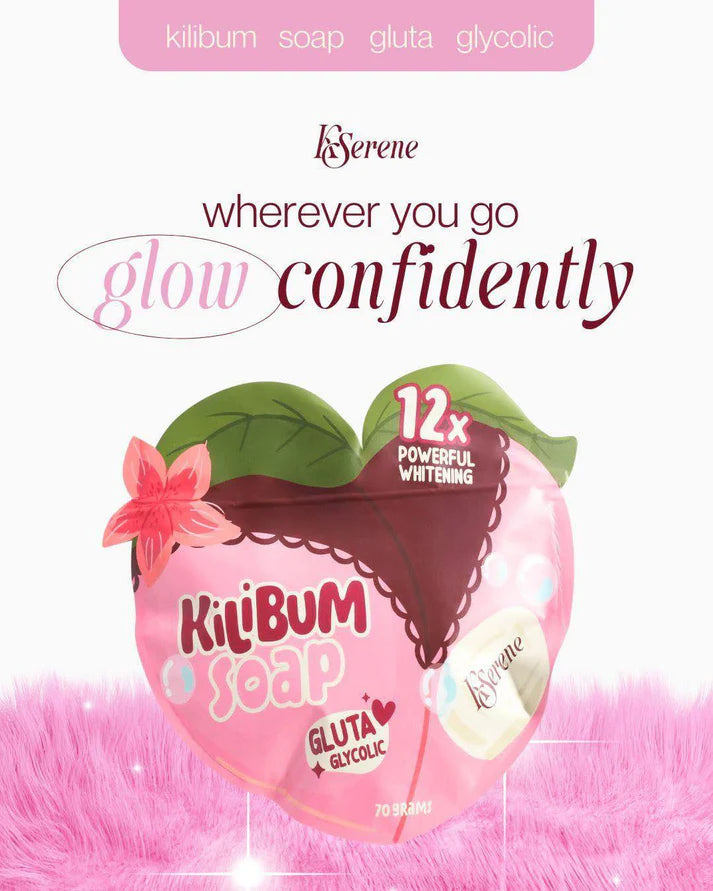 KSerene KiLiBUM Gluta Glycolic Soap 70g x 3 Bars