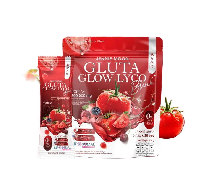 JENNIE MOON Gluta Glow Lyco Blink 300,000 mg I 30 Sachets