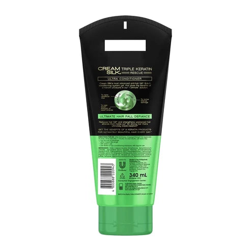 Creamsilk Triple Keratin Rescue Hair Fall Defiance Ultra Conditioner 340ml