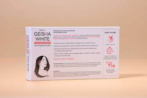 Geisha White Classic Kojic Bar 65g x 3bars