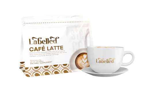 Labelled Café Latte Coffee 10 sachets