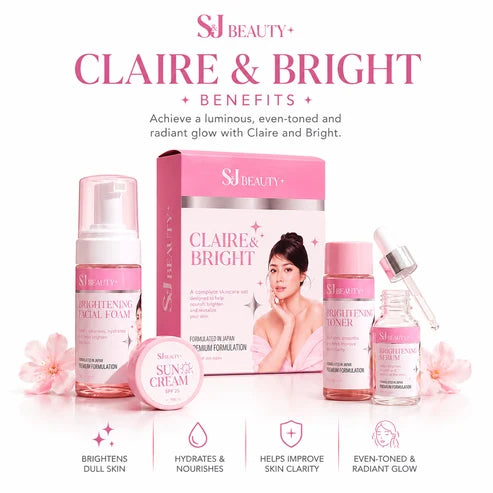 S & J Beauty products - CLAIRE & BRIGHT SET