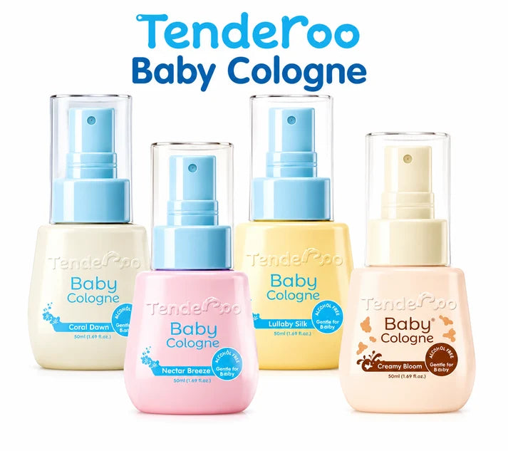 Tenderoo Baby Cologne Alcohol Free - 4 variants Bundle 50ml