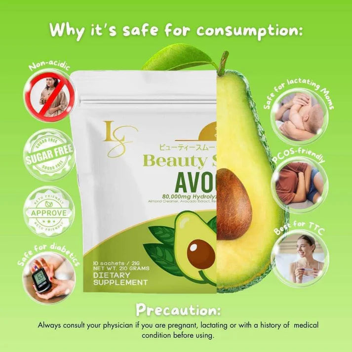 Luxe Slim Avocado 8's