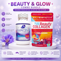 COMBO  Luxcent L-Glutathione Plus Marine Collagen Capsules +Pure Beauty Collagen Powder Drink (100,000mg)