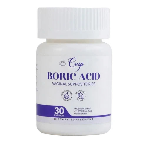 CUSP Boric Acid Vaginal Suppositories - 30PCS