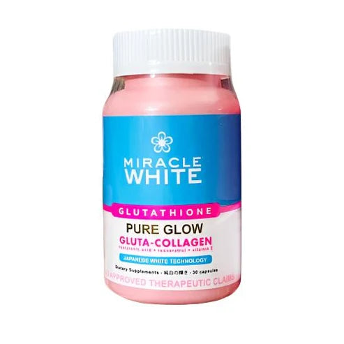 Miracle White Pure Glow Gluta-Collagen 30 Capsules