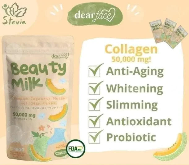 Dear Face Beauty Milk Melon Drink Collagen