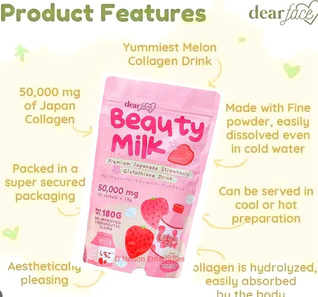 Dear Face Beauty Milk STRAWBERRY Drink