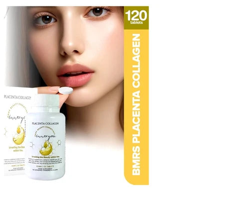BMRS Beauty Essentials Placenta Collagen Tablets (250MG | 120 Tablets)