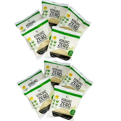 10pcs of Luxe Slim Konjac Zero Shirataki Dry Rice 80g