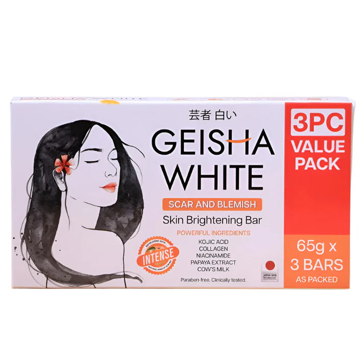 Geisha White Intense 65gx3bars Skin Brightening Soap