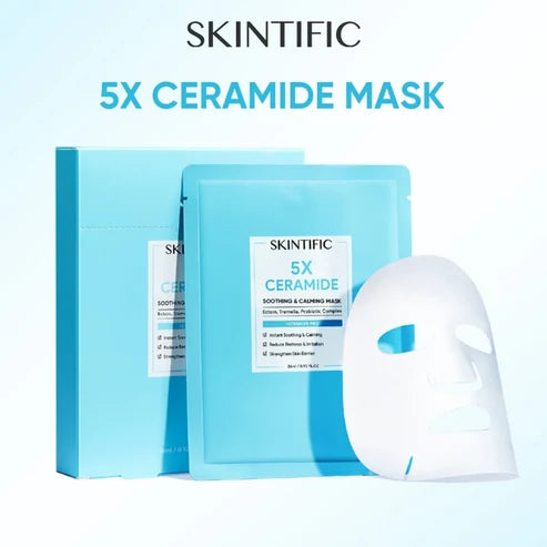 SKINTIFIC - 5x Ceramide Soothing & Repairing Mask 4pcs/ 1 Box