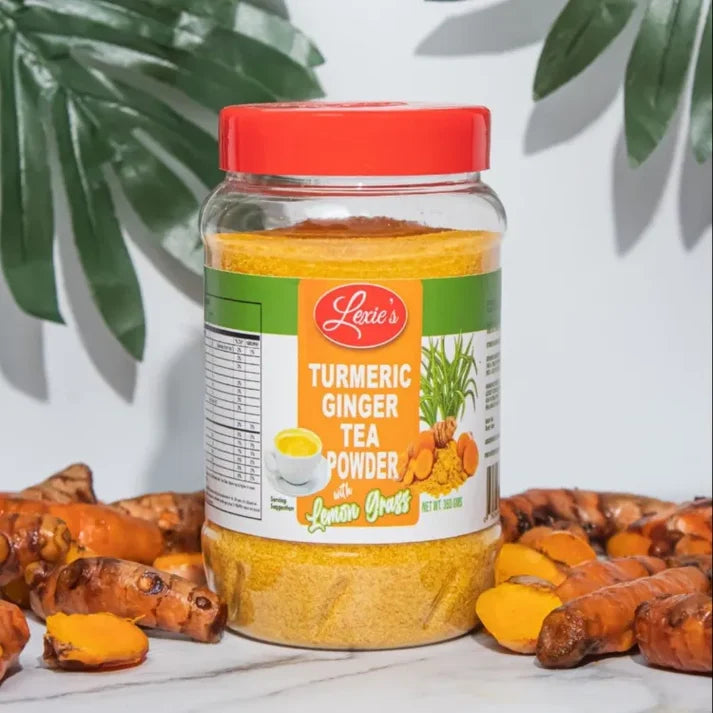 Lexies Turmeric Ginger Tea Powder with Lemongrass – 360