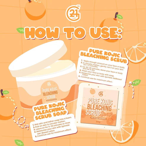 G21 Pure Kojic Bleaching Scrub -VANILLA ICECREAM 300g