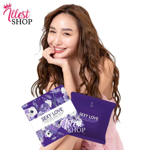 Saskin Sexy Love Whitening Face & Body Soap 1 box 3 pcs