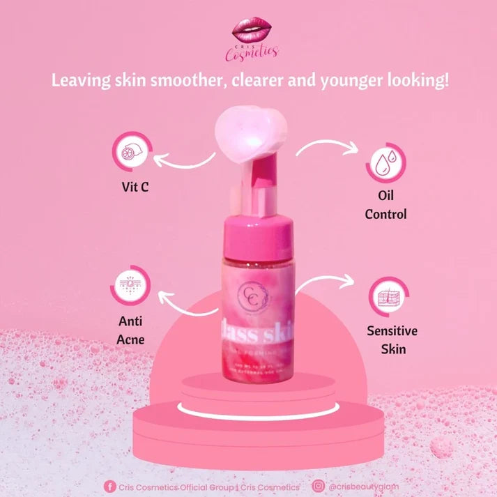 CC Glam Glass Skin Cleanser Facial Wash 100ml
