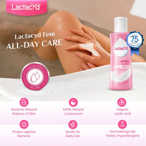LACTACYD All-Day Care Cleansing Daily Feminine Wash 250ml