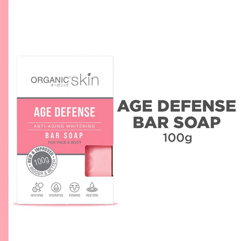 Organic Skin Japan Age Defense Anti Aging Whitening Soap 100g