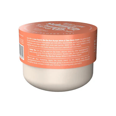 Luxe Organix Bye Bye Bum Bumps White & Clear Booty Cream