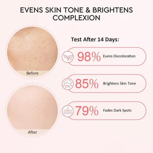 COMBO of Glad2Glow Pomegranate Power Brightening Serum, moisturizer & cleanser