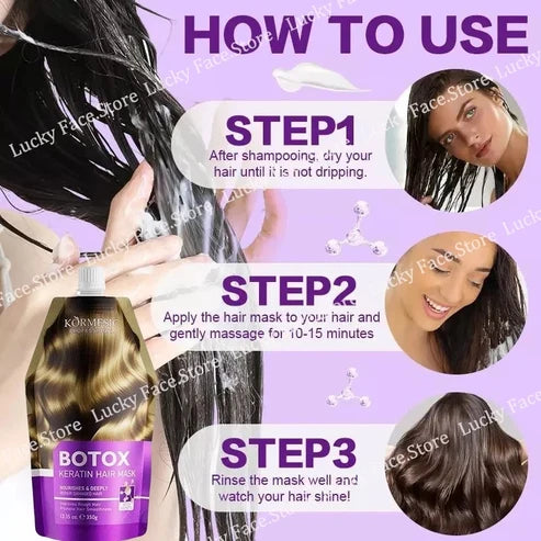 Kormesic Botox Hair Mask with Intensive Repair Formula 350g