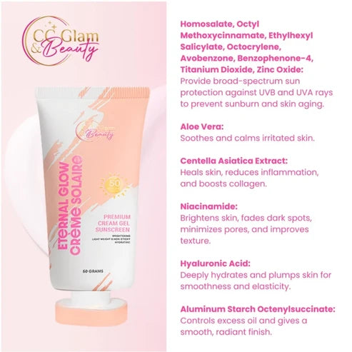 CC Glam & Beauty Eternal Glow Cremé Solaire Suncreen 50g