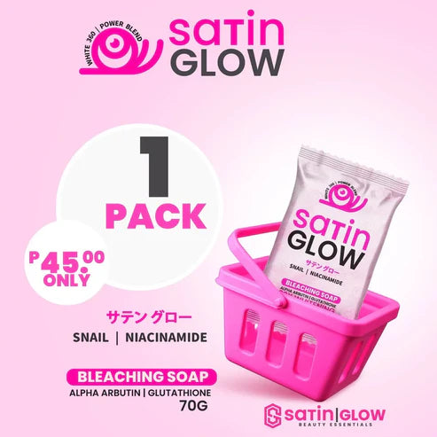 SATIN GLOW WHITENING BLEACHING SOAP - 70g
