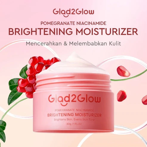 Glad2Glow Pomegranate Brightening moisturizer 30g