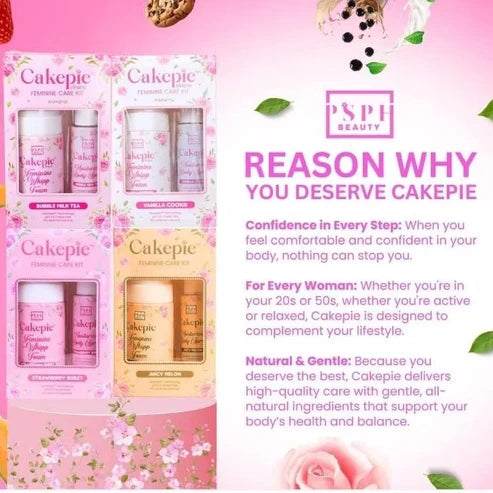PSPH Beauty Cake Pie 2-in-1 Feminine Wash with Edible Spray - Vanilla Cookie Flavor