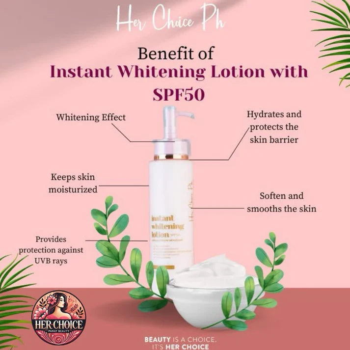 Her Choice PH Instant WHhitening Lotion SPF50 250ml