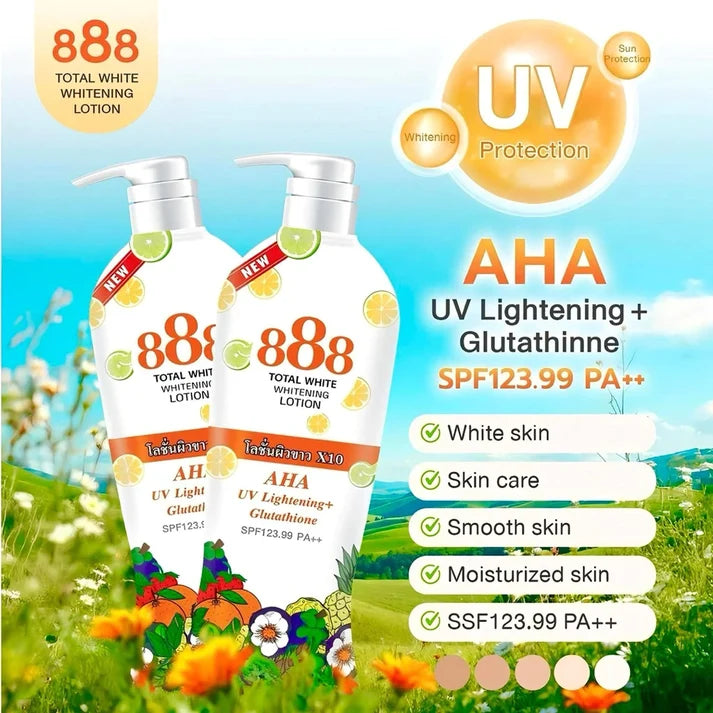 888 Total White Whitening Lotion AHA UV 500ml