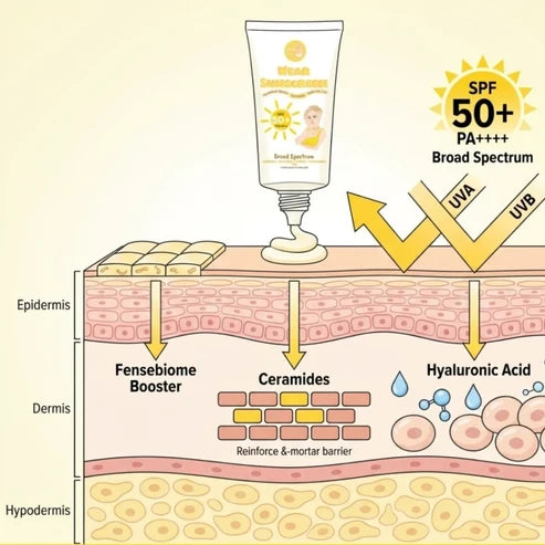 Pretty Jin New Improved Formula Wear Sunscreen SPF 50+ PA++++ 50g