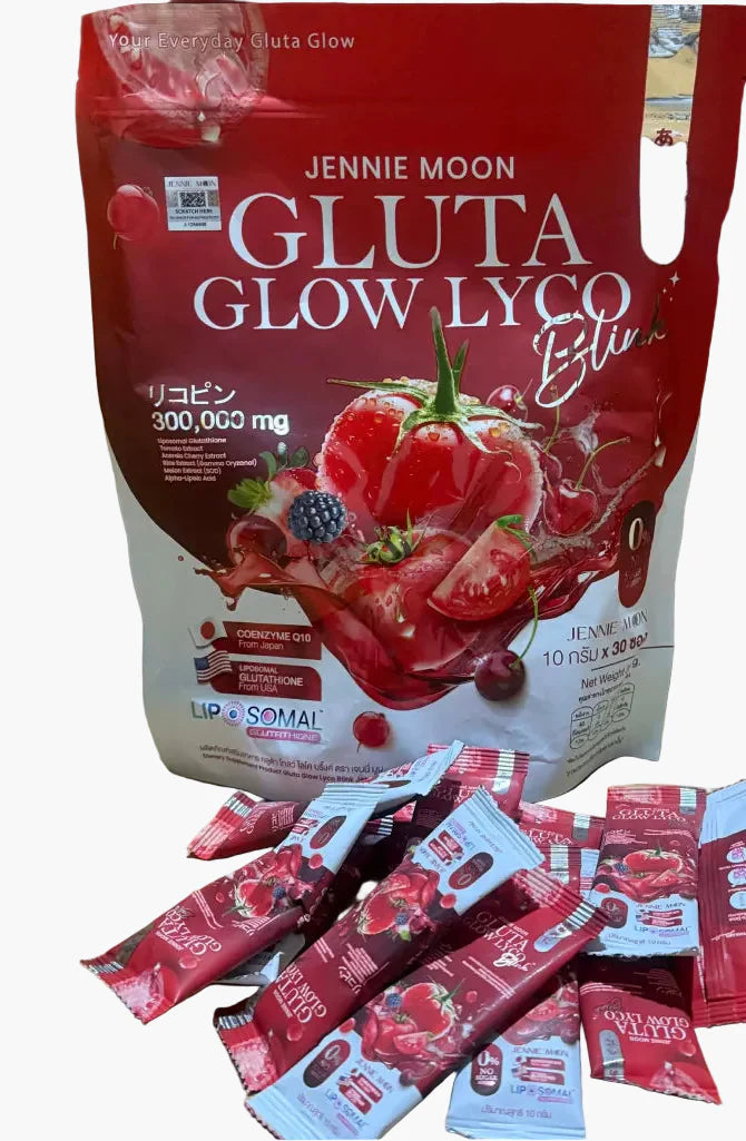 JENNIE MOON Gluta Glow Lyco Blink 300,000 mg I 30 Sachets