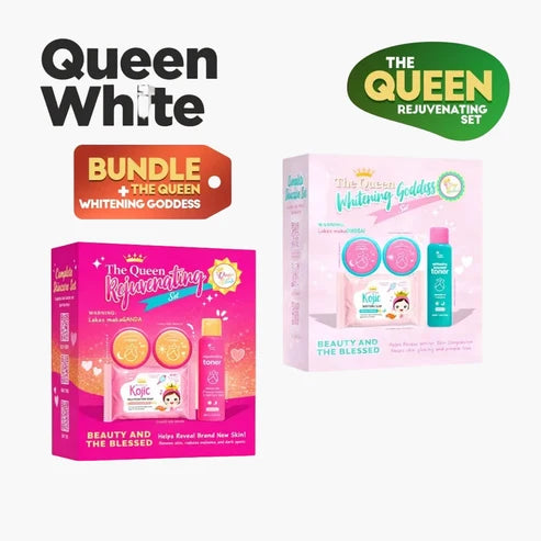 COMBO of Queen White Rejuvenating Set & Queen Whitening Goddess Set
