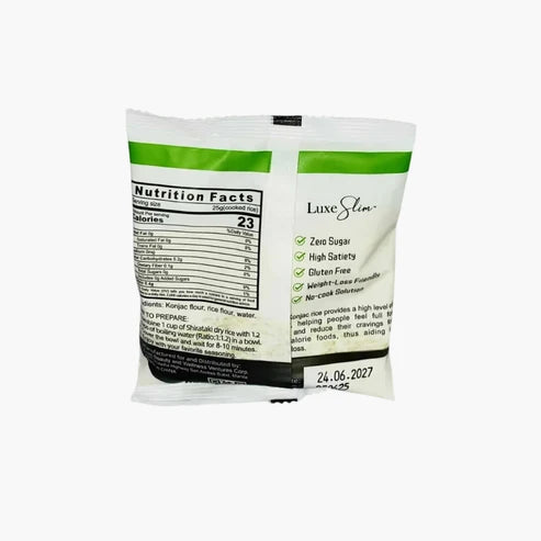 10pcs of Luxe Slim Konjac Zero Shirataki Dry Rice 80g