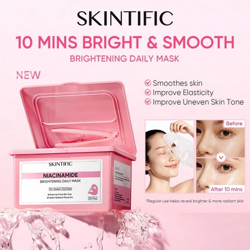SKINTIFIC Niacinamide Brightening Mask - 30 sheet