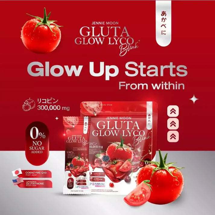 JENNIE MOON Gluta Glow Lyco Blink 300,000 mg I 30 Sachets