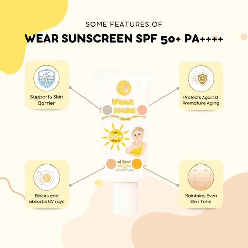 Pretty Jin New Improved Formula Wear Sunscreen SPF 50+ PA++++ 50g